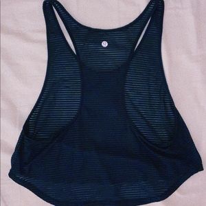 Sheer Navy lululemon Cropped Tank Top